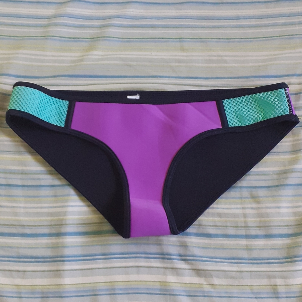 EBUDDY Bathing Suit Bottoms Purple & Turquoise